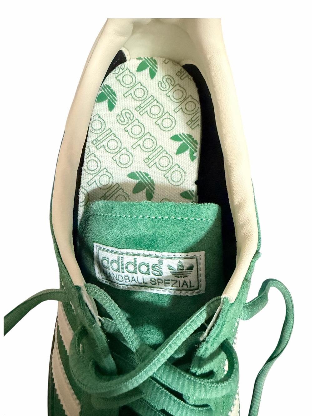 Adidas Handball Spezial IG6192 Green Cream Gum Sneakers Men’s 10 NWT - Picture 9 of 13
